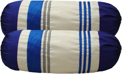 

Home Shine Striped Cushions Cover(Pack of 2, 80 cm*80 cm, Blue)