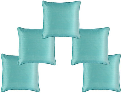 

Soumya Furnishings Plain Cushions Cover(Pack of 5, 30 cm*30 cm, Blue)