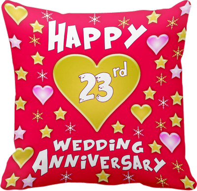 

Tied Ribbons Printed Cushions Cover(30 cm*30 cm, Multicolor)