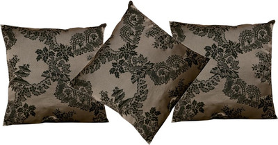 

Maba Damask Cushions Cover(Pack of 3, 43 cm*43 cm, Grey)