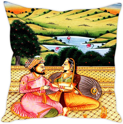 

Sleep Nature's Abstract Cushions Cover(30.63 cm*30.63 cm, Multicolor)