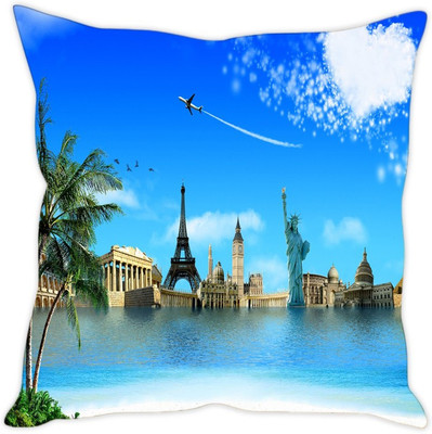 

Sleep Nature's Abstract Cushions Cover(40.64 cm*40.64 cm, Multicolor)