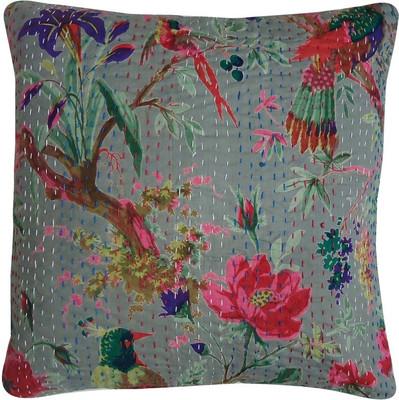 

Evergreen Embroidered Cushions Cover(40 cm*40 cm, Multicolor)