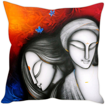 

Sleep Nature's Abstract Cushions Cover(40.64 cm*40.64 cm, Multicolor)