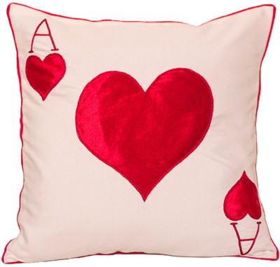 

Band Box Embroidered Cushions Cover(40.64 cm*40.64 cm, White)