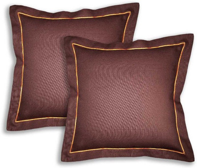 

Lushomes Plain Cushions Cover(Pack of 2, 40 cm*40 cm, Brown)