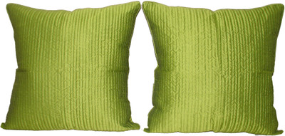 

HOME SHINE Plain Cushions Cover(Pack of 2, 60 cm*60 cm, Light Green)