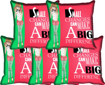 

IndiWeaves Printed Cushions Cover(Pack of 6, 40 cm*40 cm, Multicolor)