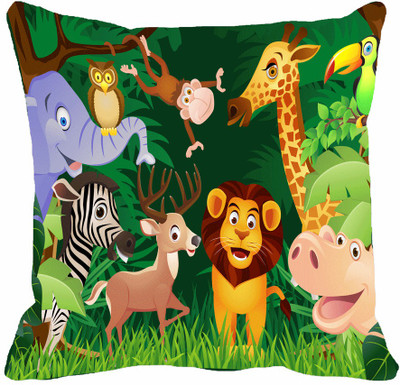 60% OFF on meSleep 3D Printed Cushions Cover(40.64 cm*40.64 cm, Multicolor)