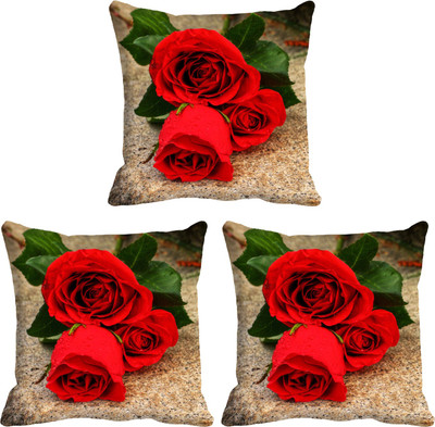 

IndiWeaves Printed Cushions Cover(Pack of 3, 12 cm*12 cm, Black, Blue)