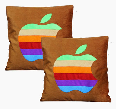 Dekor World Embroidered Cushions Cover(Pack of 2, 40 cm*40 cm, Beige) Dekor World Embroidered Cushions Cover(Pack of 2, 40 cm*40 cm, Beige)