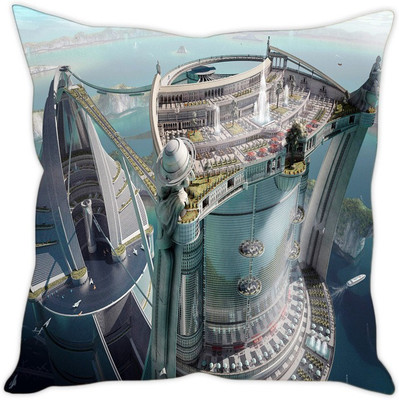 

Sleep Nature's Abstract Cushions Cover(40.64 cm*40.64 cm, Multicolor)