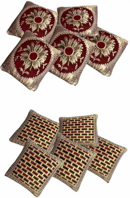 

Creative Homes Floral Cushions Cover(Pack of 10, 40.64 cm, Multicolor)