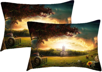 

Sleep Nature's Printed Pillows Cover(Pack of 2, 68.58 cm*45.72 cm, Multicolor)