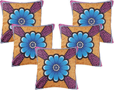 

Metro Living Floral Cushions Cover(Pack of 5, 40 cm*40 cm, Multicolor)