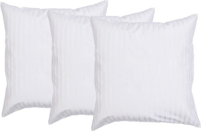 

MABA Striped Cushions & Bolsters Cover(Pack of 3, 40 cm*40 cm, White)