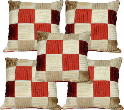 

Mysha Geometric Cushions Cover(Pack of 5, 41 cm*41 cm, Multicolor)