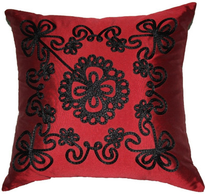 

Homewards Embroidered Cushions Cover(Red)