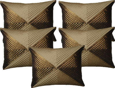 

HOME SHINE Geometric Cushions Cover(Pack of 5, 30 cm*30 cm, Beige)