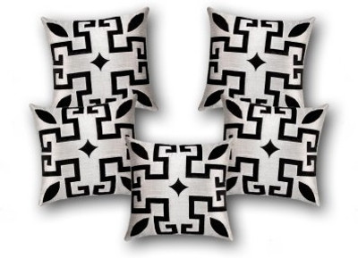 

Nikunj Floral Cushions Cover(Pack of 5, 40 cm*40 cm, Grey)