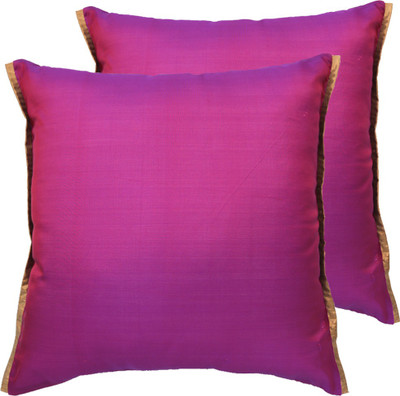 

Ans Striped Cushions Cover(Pack of 2, 40 cm*40 cm, Purple)