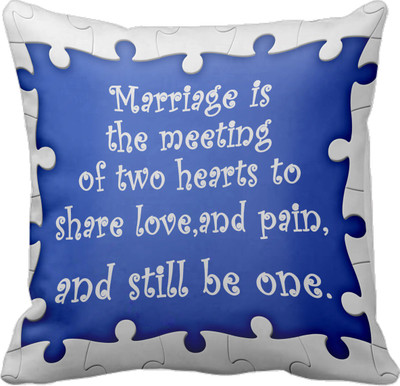 

Tied Ribbons Printed Cushions Cover(30 cm*30 cm, Multicolor)