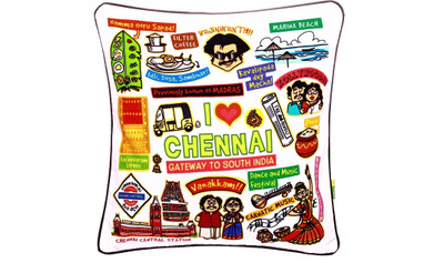 Eco Corner Abstract Cushions Cover(40.5 cm*40.5 cm, Multicolor)