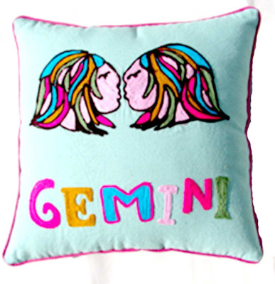 

Homeblendz Embroidered Cushions Cover(40 cm*40 cm, Multicolor)