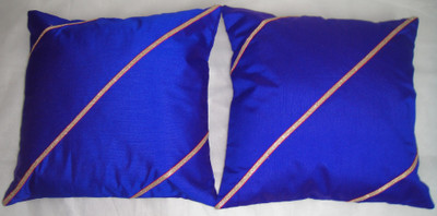 

ASC Plain Cushions Cover(Pack of 2, 40.64 cm*40.64 cm, Blue)