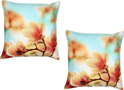 

The Intellect Bazaar Floral Cushions Cover(Pack of 2, 40 cm*40 cm, Multicolor)