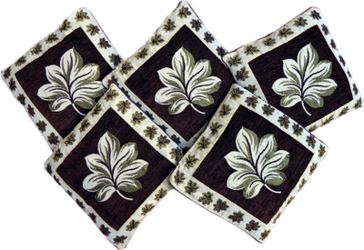 

Creative Homes Floral Cushions Cover(Pack of 5, 40 cm*40 cm, Brown)