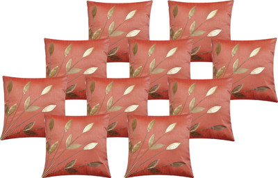 

Fazar Creations Floral Cushions Cover(Pack of 10, 40 cm*40 cm, Orange)