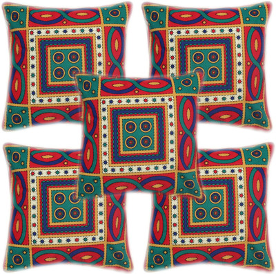 

Metro Living Geometric Cushions Cover(Pack of 5, 40 cm*40 cm, Multicolor)