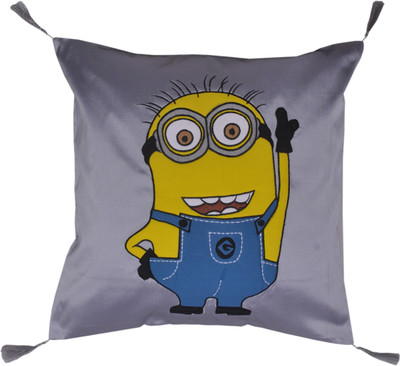 

Cute Creations Embroidered Cushions Cover(40 cm*40 cm, Grey)