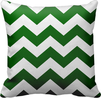

SajawatHomes Abstract Cushions Cover(30 cm*30 cm, White, Green), Green;white