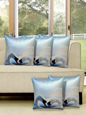 

Alina Decor Printed Cushions Cover(Pack of 5, 40.64 cm, White)