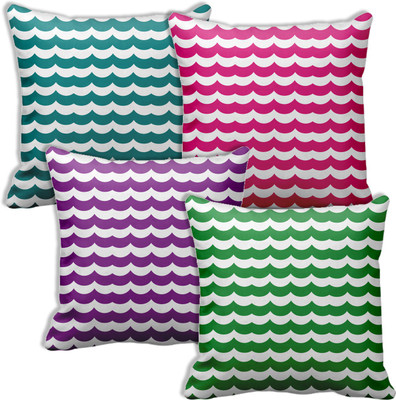 

Tied Ribbons Abstract Cushions Cover(Pack of 4, 30 cm*30 cm, Multicolor)