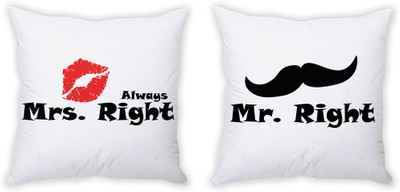 73% OFF on StyBuzz Text Print Cushions Cover(Pack of 2, 40.7 cm*40.7 cm, Multicolor)