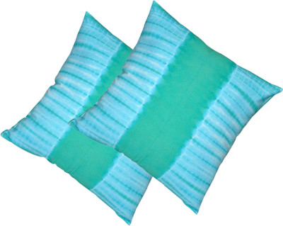 

Kanha Homes Self Design Cushions Cover(Pack of 2, 40 cm*40 cm, Green)