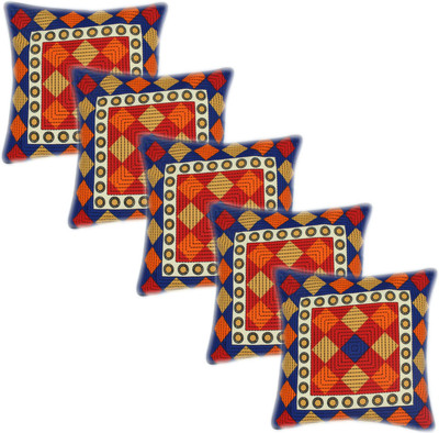 

Metro Living Geometric Cushions Cover(Pack of 5, 40 cm*40 cm, Multicolor)