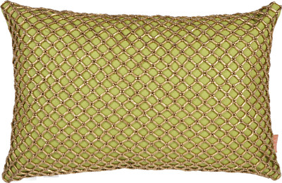 

Solaj Self Design Cushions Cover(45 cm*30 cm, Green)