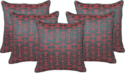 

Zubix Damask Cushions Cover(Pack of 5, 40 cm*40 cm, Blue)