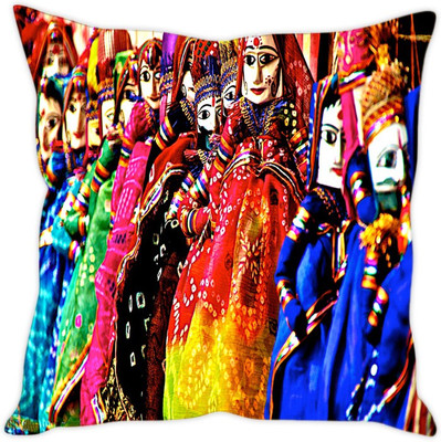 

Sleep Nature's Abstract Cushions Cover(30.63 cm*30.63 cm, Multicolor)
