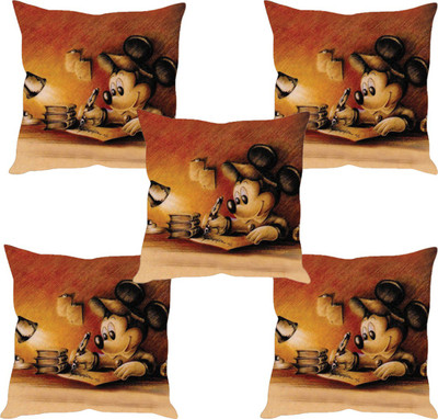 

Sleep Nature's Abstract Cushions Cover(Pack of 5, 30.63 cm*30.63 cm, Multicolor)