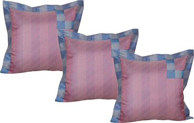 

Maba Geometric Cushions Cover(Pack of 3, 43 cm*43 cm, Pink)