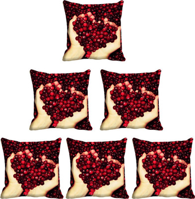 

IndiWeaves Printed Cushions Cover(Pack of 6, 30 cm*30 cm, Multicolor)