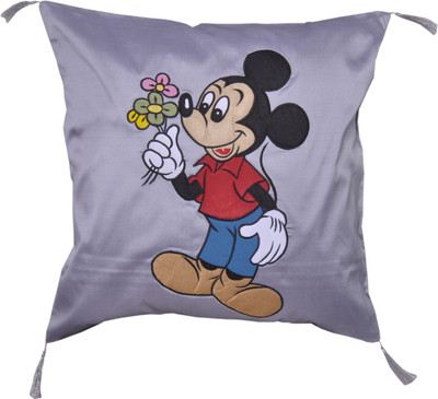 

Cute Creations Embroidered Cushions Cover(40 cm*40 cm, Grey)