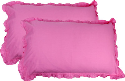

Shraddha Collections Plain Pillows Cover(Pack of 2, 40.65 cm*61 cm, Pink)