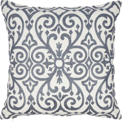 

Solaj Embroidered Cushions Cover(45 cm*45 cm, White)