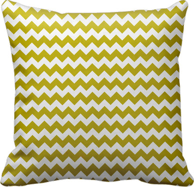 

SajawatHomes Printed Cushions Cover(40 cm*40 cm, White, Green), Green;white